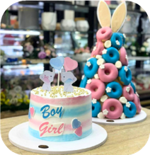 Gender Reveal Cake (Boy/Girl)
