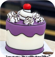 Purple Line Cake
